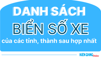 Danh sách biển số xe của các tỉnh, thành phố sau hợp nhất