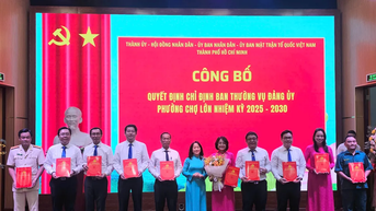 រំភើបចំពោះពិធីប្រកាសបង្កើតវួដថ្មីនៅទីក្រុងហូជីមិញ
