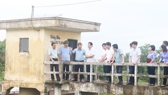 Phó Chủ tịch UBND tỉnh Bắc Giang Phan Thế Tuấn kiểm tra một số công trình đê điều, thủy lợi