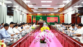 Thường trực Tỉnh ủy nghe báo cáo công tác dự kiến sắp xếp bố trí CBCCVC các xã, phường mới sau sáp nhập