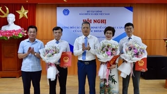 Công bố quyết định bổ nhiệm lãnh đạo BHXH khu vực V