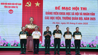 Bế mạc Hội thi giảng viên khoa học xã hội và nhân văn các học viện, trường Quân đội năm 2025