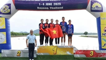Bạc Liêu đoạt 2 HCV, 2 HCB tại Giải Rowing vô địch và vô địch trẻ Đông Nam Á năm 2025