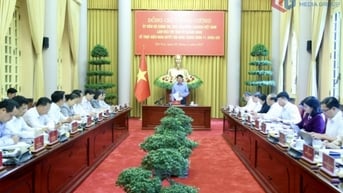 Chủ tịch nước Lương Cường làm việc với Ban Thường vụ Tỉnh ủy về thực hiện Nghị quyết Hội nghị Trung ương 11, khóa XIII