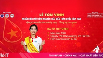 Hà Tĩnh có một cá nhân được vinh danh hiến máu tiêu biểu toàn quốc