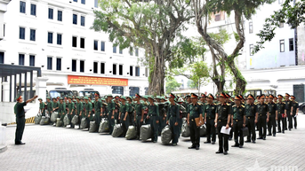 Các cơ quan, đơn vị của Tổng cục Chính trị tiếp nhận chiến sĩ mới