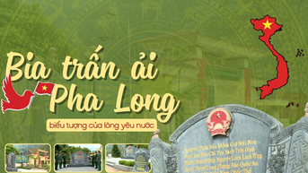 Bia trấn ải Pha Long - biểu tượng của lòng yêu nước