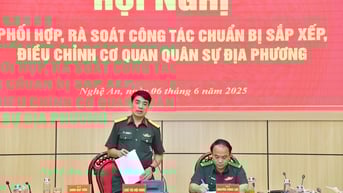 Bộ CHQS tỉnh và Bộ Chỉ huy Bộ đội Biên phòng tỉnh rà soát công tác chuẩn bị sắp xếp, điều chỉnh cơ quan quân sự địa phương