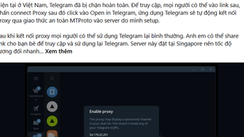 Người bày cách "vượt tường lửa" để dùng Telegram có thể bị xử lý hình sự