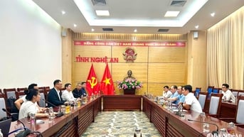 Hiệp hội doanh nghiệp Tô Châu (Trung Quốc) khảo sát môi trường đầu tư tại Nghệ An
