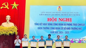 Duy Xuyên tuyên dương, khen thưởng công đoàn cơ sở khối trường học