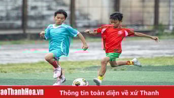 Lứa tuổi U10 xác định 8 đội bóng vào tứ kết giải Bóng đá Nhi đồng Báo Thanh Hoá lần thứ IV năm 2025