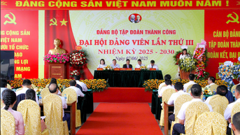 Đảng bộ Tập đoàn Thành Công tổ chức Đại hội Đảng viên lần thứ III, nhiệm kỳ 2025 – 2030