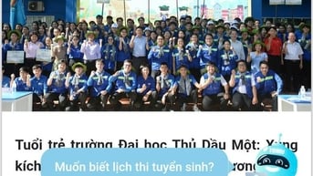 Tiện lợi hơn với trợ lý ảo tuyển sinh của Trường Đại học Thủ Dầu Một