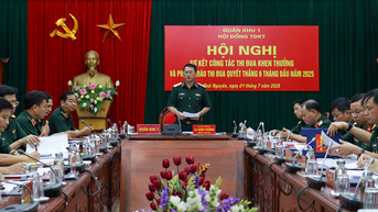 Quân khu 1: Thi đua đột phá vào nhiệm vụ huấn luyện, khắc phục hậu quả thiên tai