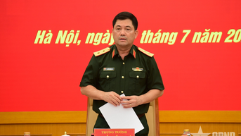 Trung tướng Nguyễn Hồng Thái chủ trì hội nghị thông qua công tác chuẩn bị đại hội của Đảng bộ Binh đoàn 11 và Trường Sĩ quan Lục quân 2