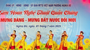 Phường Nghĩa Đô liên hoan văn nghệ mừng Đảng, mừng đất nước đổi mới