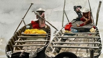 Họa sĩ Hồng Quân, con trai nhạc sĩ Phan Nhân và nghệ sĩ Phi Điểu: Vẽ một miền Tây không ồn ào