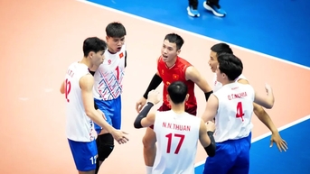 Đội tuyển bóng chuyền nam Việt Nam đánh bại Thái Lan tại SEA V.League 2025