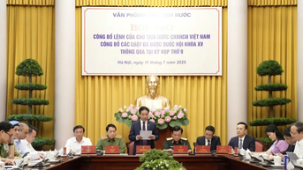Tiếp tục công bố thêm 9 luật mới được Quốc hội thông qua