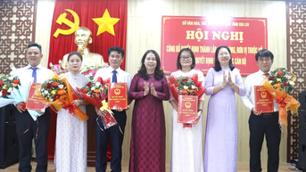 Sở Văn hóa-Thể thao và Du lịch công bố các quyết định về công tác cán bộ