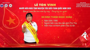 Những tấm gương hiến máu tình nguyện tiêu biểu