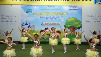 Sân chơi hè rộn ràng sắc màu nghệ thuật dành cho thiếu nhi