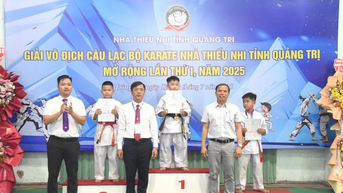 Giải vô địch CLB Karate Nhà Thiếu nhi tỉnh Quảng Trị mở rộng lần thứ I - năm 2025: Trao 46 bộ huy chương cho các VĐV đoạt giải