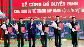 Công bố thành lập Đảng bộ Quân sự tỉnh Lâm Đồng