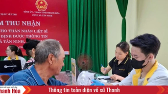 Xã Tân Ninh thu nhận mẫu ADN cho thân nhân liệt sĩ chưa xác định được thông tin