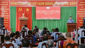 Công bố các quyết định tổ chức, cán bộ Mặt trận Tổ quốc Việt Nam xã Giang Thành