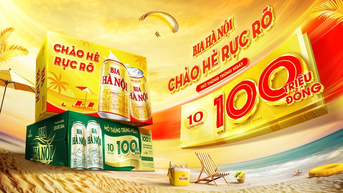 Trúng 100 triệu đồng với chương trình khuyến mại “Chào hè rực rỡ” cùng bia Hà Nội