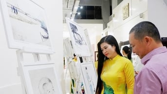 Triển lãm ký họa lưu động "Ký ức chiến trường khu V"