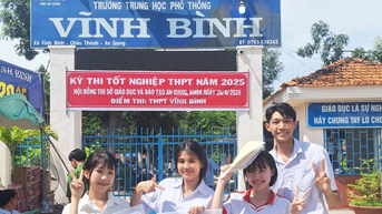 An Giang có tỷ lệ thí sinh tốt nghiệp THPT 2025 đạt 99,14%