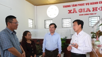 Phó Chủ tịch UBND tỉnh Đinh Văn Tuấn kiểm tra vận hành tổ chức bộ máy cấp xã mới tại các xã