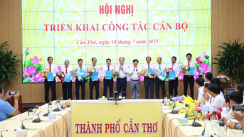 Bổ nhiệm lãnh đạo Ban QLDA đầu tư xây dựng công trình giao thông - nông nghiệp TP Cần Thơ