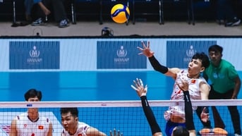 Bóng chuyền nam Việt Nam - Thái Lan (set 4) 2-1: Việt Nam lại vươn lên