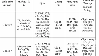 Bão Wipha vào biển Đông, trở thành bão số 3 trong năm 2025