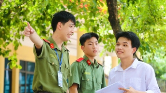 Loạt trường công an công bố điểm thi đánh giá năng lực