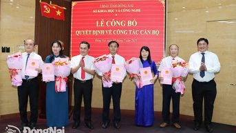 Sở Khoa học và Công nghệ công bố các quyết định về công tác cán bộ