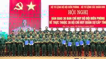 Bàn giao 30 Ban Chỉ huy Bộ đội Biên phòng về 30 Bộ Chỉ huy Quân sự cấp tỉnh