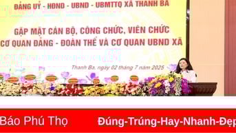 Xã Thanh Ba gặp mặt CBCC, viên chức cơ quan Đảng, đoàn thể, UBND xã