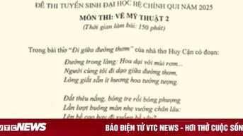 Đề thi môn Vẽ Mỹ thuật mà ngỡ như đề thi Văn