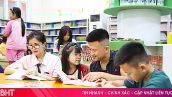 "Vui hè đọc sách" - sân chơi bổ ích ở Thư viện Hà Tĩnh