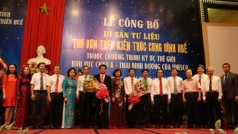 Thơ văn trên kiến trúc cung đình Huế thành Di sản tư liệu thế giới từ năm 2016