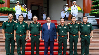 Thủ tướng Phạm Minh Chính dự Hội nghị Quân chính toàn quân 6 tháng đầu năm 2025