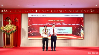 Agribank Chi nhánh Đắk Lắk: Dư nợ cho vay nền kinh tế tăng 10% so với cuối năm 2024