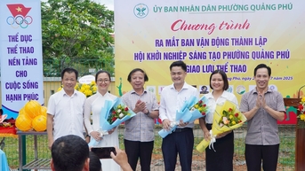 Phường Quảng Phú ra mắt Ban vận động thành lập Hội Khởi nghiệp sáng tạo