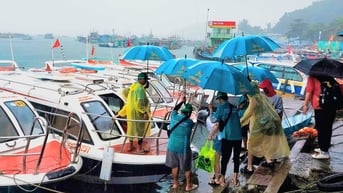 Ảnh hưởng bão số 3, tour ca nô ở Phú Quốc không được đưa khách đến nơi có sóng lớn, nguy hiểm