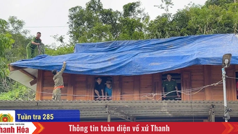 Công an các xã miền núi chủ động công tác phòng ngừa sạt lở, lũ ống, lũ quét